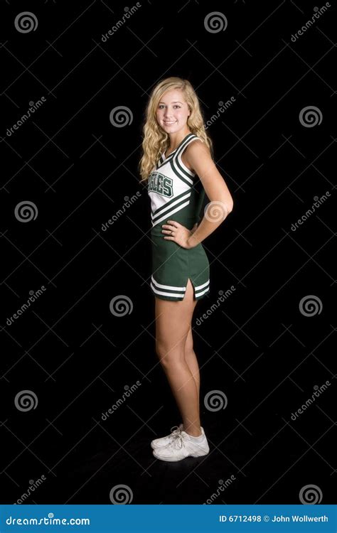 Blonde Cheerleader Stock Foto Image Of Haar Portret