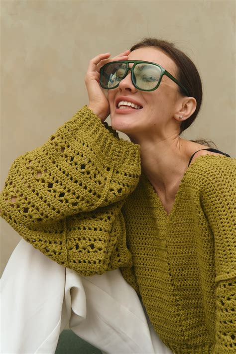 Crochet White Lace Sweater Pdf Pattern Instant Download Tscrochetdesign