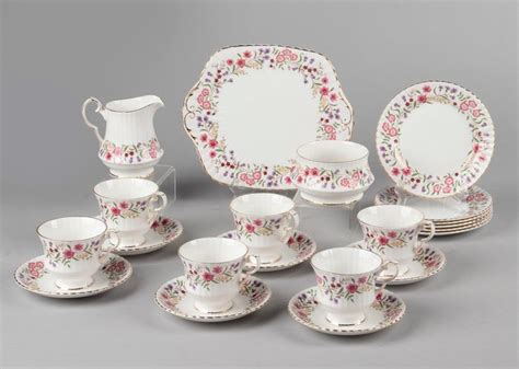 Windsor - Tea set (15) - Romantic - Porcelain - Spring - Catawiki