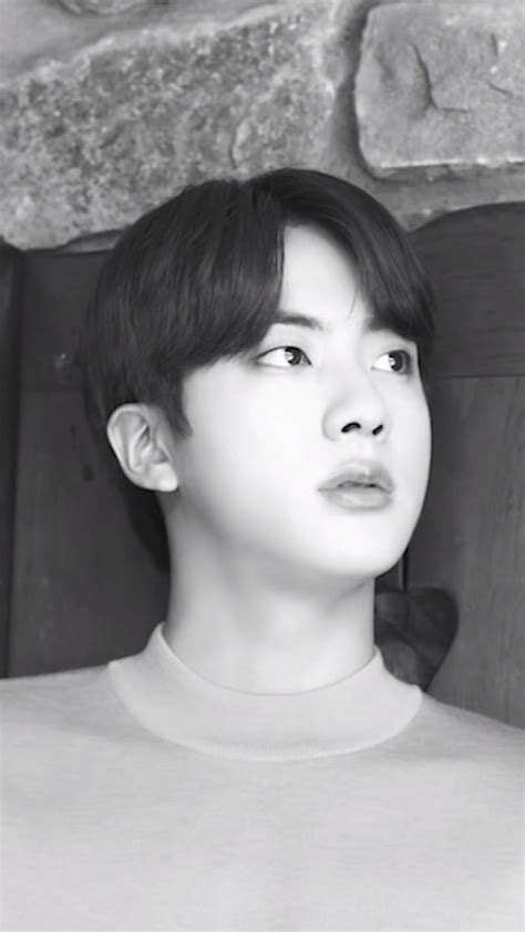 Life Goes On Jin Bangtan Sonyeondan Black And White Bts Kim