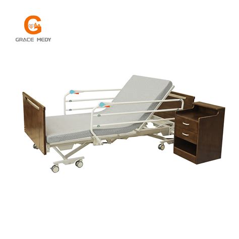 Electric Nursing Hospital Bed Manual Multi Functional Nursing Care Bed