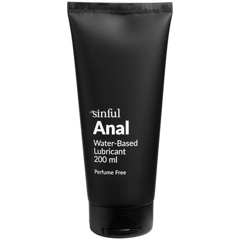 Sinful Anal Water Based Lube 200 Ml Sinful