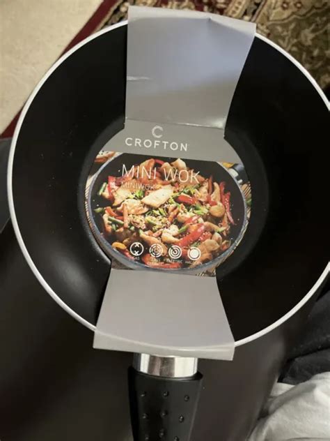 Crofton Mini Wok 7”18 Cm Safe In Gas Glass Ceramic Electric