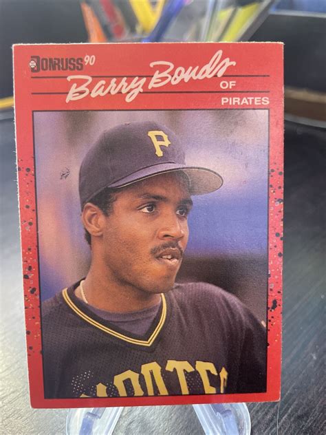 1990 Donruss Barry Bonds ERROR No Dot After “INC” LOW POP Baseball Card