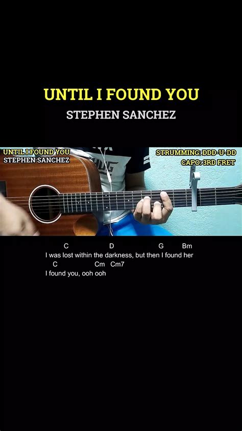 how to play until i found you on guitar