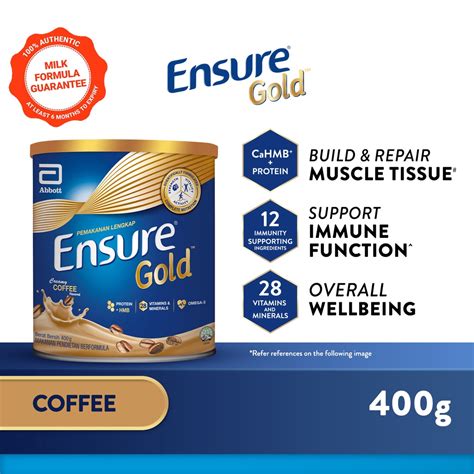 Ensure Gold Adult Complete Nutrition Coffee Tin 400g Shopee Malaysia