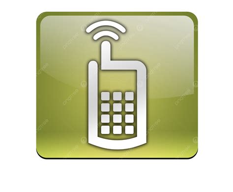 Iconbuttonpictogram Cell Phone Ringing Calling Symbols Cell Phone