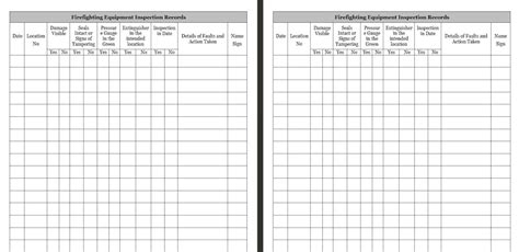 Fire Safety Log Book Fire Safety Log Book Printable Fire Safety Log