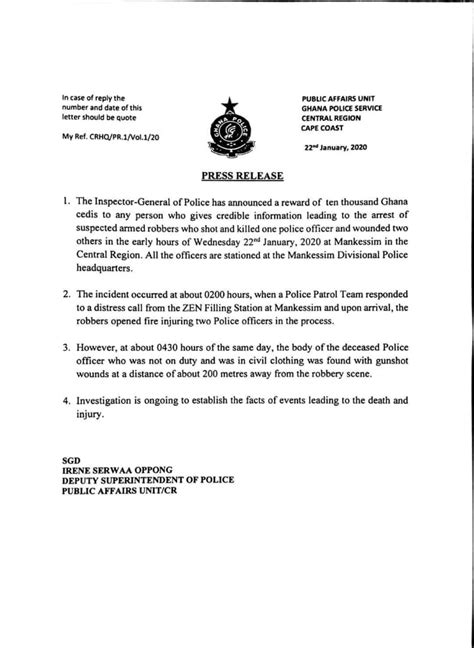 Police Chase Mankessim Cop Killers Offer Ghs10000 Bounty