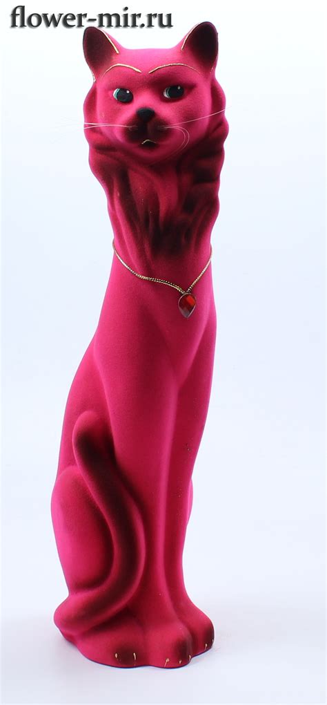 Копилка изделие из керамики кошка. Фея флок, большая, малиновая купить ...