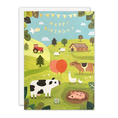 Farm Birthday Card By James Ellis Mysite