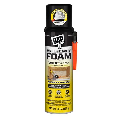 dap wall  cavity foam  oz aerosol spray foam sealant  wide