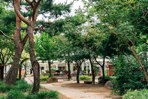Yuseong Hot Springs Public Foot Bath Park In Daejeon Korea Editorial Stock Image Image Of