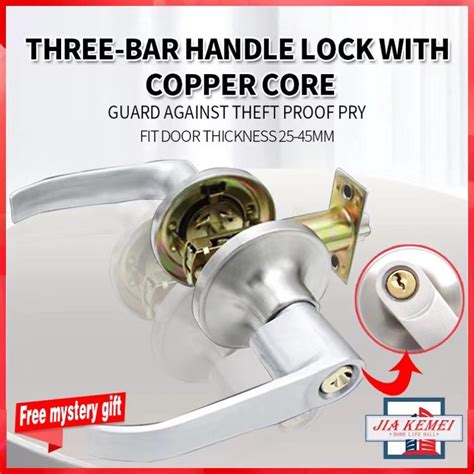 Cod Jkm Door Knob Lockset Lever Type Stainless Steel Lockset Door Knob Shopee Philippines