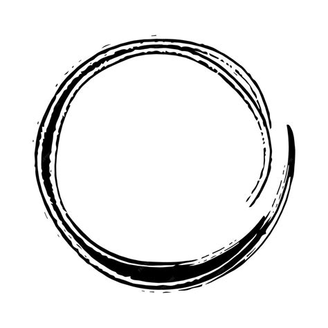 Premium Vector Circle Frame Border Grunge Background Shape Template