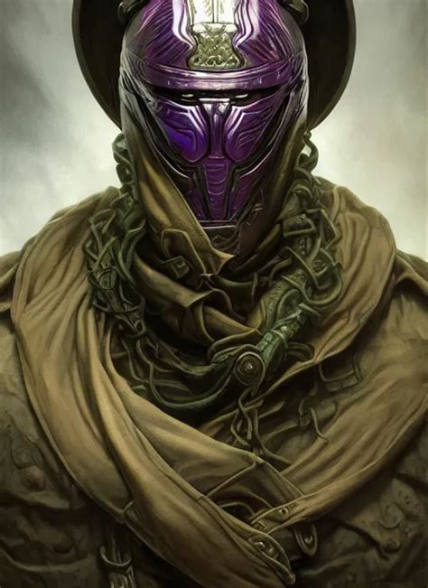 Mf Doom Reptile Eyes Purple Metallic Skin Intricate Stable