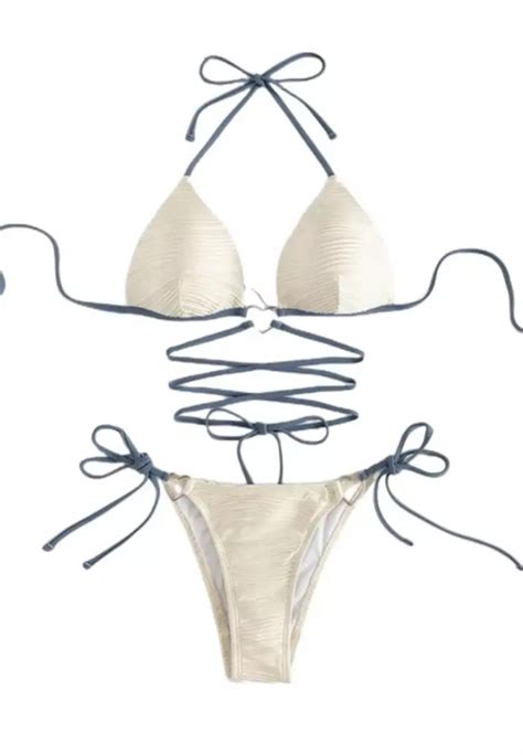 Buy LYCKA LMN8012 Korean Lady Bikini Swimwear Beige 2025 Online ZALORA Philippines