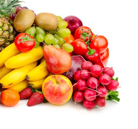 Collection Juicy Fruits and Vegetables Stock Photo - Image of apple ...