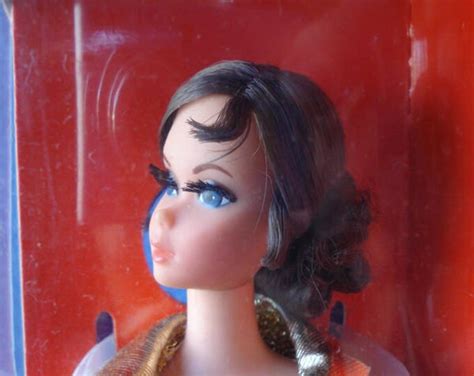 Barbie Nrfb Talking Brunette Mod Era Mattel Barbie With Bendable Legs Real Eyelashes Pull