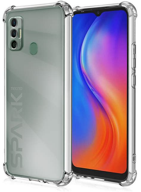 Прозрачный Чехол MultiCam Tecno Spark 7 (усиленный Углами) (Техно Спарк ...