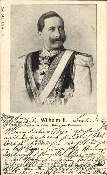 Ak Kaiser Wilhelm Ii Von Preu En Portrait Orden Uniform Nr