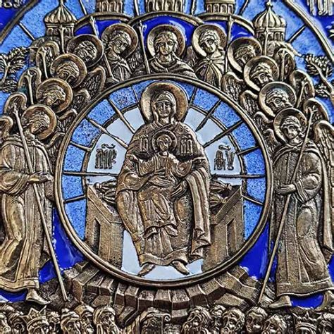 Купить меднолитую икону Богородицы О Тебе радуется (2550р) в интернет ...