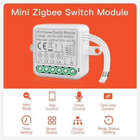 Tuya Interrupteur Wifi Zigbee Pour Rideau Mini Module De Disjoncteur