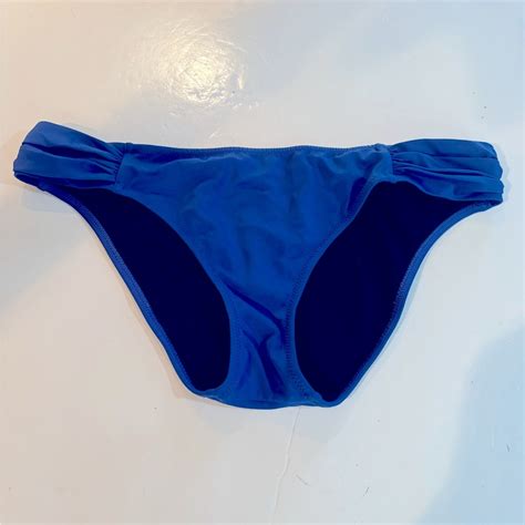 Victorias Secret The Knockout Bikini Blue Ruching Si Gem