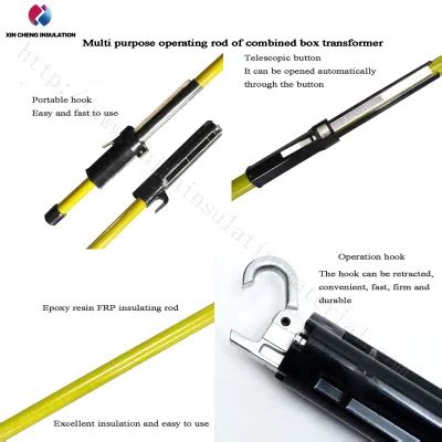 Shotgun Hot Stick Telescopic Stick Overhead And Underground Service Fiberglass Clamp Stick