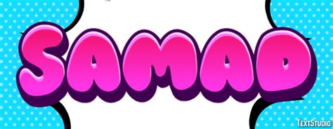 samad text effect  logo design
