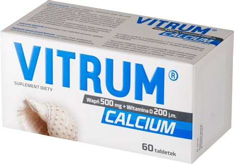 Vitrum Calcium 1250 + Vitaminum D3 60 tabletek - opinie, komentarze o ...