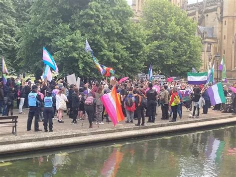 Naked Bike Ride In Bristol Interrupts Rival Protest Action On College Green Bristol Live