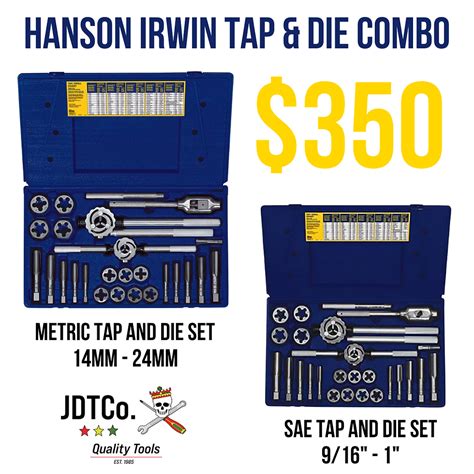 Hanson Irwin Tap And Die Combo The Jdtco App