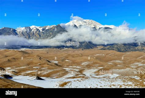 Great Sand Dunes National Park, Colorado during winter Stock Photo - Alamy