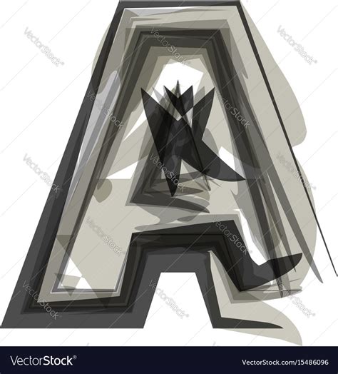 Abstract letter Royalty Free Vector Image - VectorStock