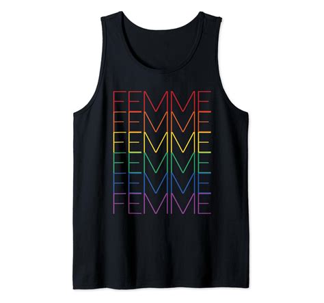 Femme Butch Lesbian Gay Pride Lgbtq Matching Couple Tank