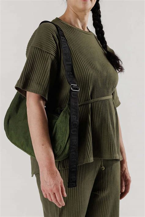 Baggu Medium Nylon Crescent Bag Bay Laurel Garmentory