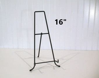 Tall Table Easel Large Black Metal Wrought Iron Tabletop Home