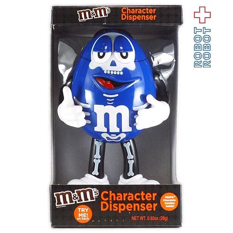 Mandms ディスペンサー ブルーハロウィンスケルトン エムアンドエムズ 未開封 Mandms Character Dispenser Blue