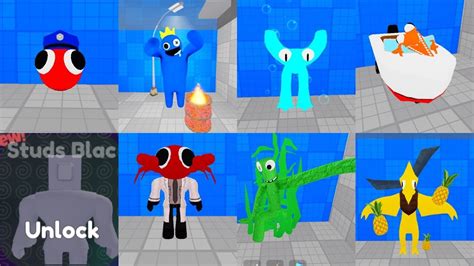 How To Find 8 New Morphs RAINBOW FRIENDS MORPHS SpongeBob Under