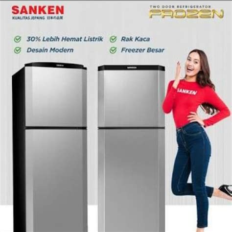 Jual KULKAS SANKEN 2 PINTU SK V230 E SB 230 LITER Shopee Indonesia