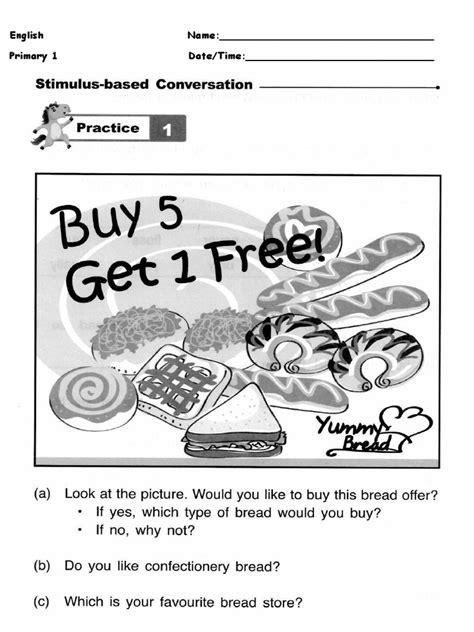 P1 English Worksheet Pdf