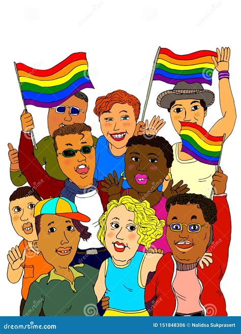 Celebraci n Del Orgullo Gay Stock de ilustración Ilustración de icono americano