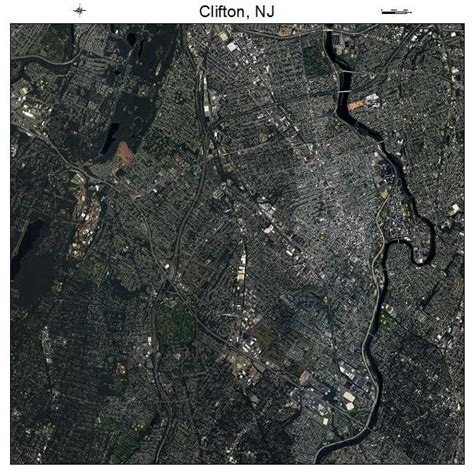 Aerial Photography Map Of Clifton Nj New Jersey