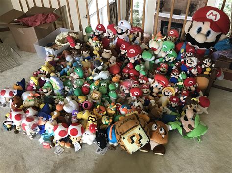 My entire Mario Plush collection from May of 2017. It’s not too much
