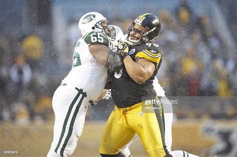 Pittsburgh Steelers Casey Hampton In Action Vs New York Jets At Heinz