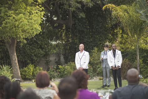 Backyard Gay Glam Wedding Ca Black Nuptials
