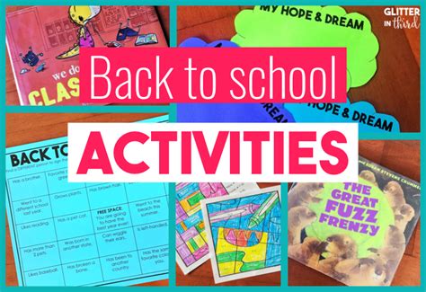 Simple and Easy Activities to Welcome Kids Back to School - Glitter in Third