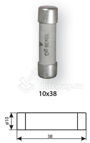 Предохранитель керамический 10х38 6A 500В тип gG