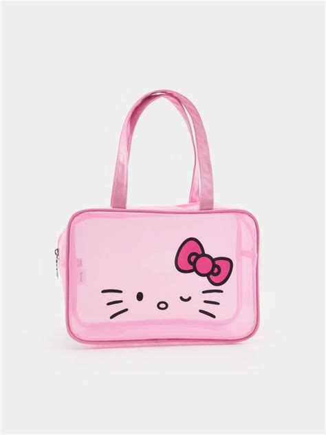 Kozmetička Torba Hello Kitty Boja Pastelno Roze Sinsay 8223a 03x